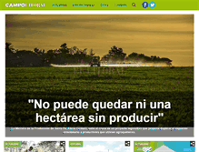 Tablet Screenshot of campolitoral.com.ar